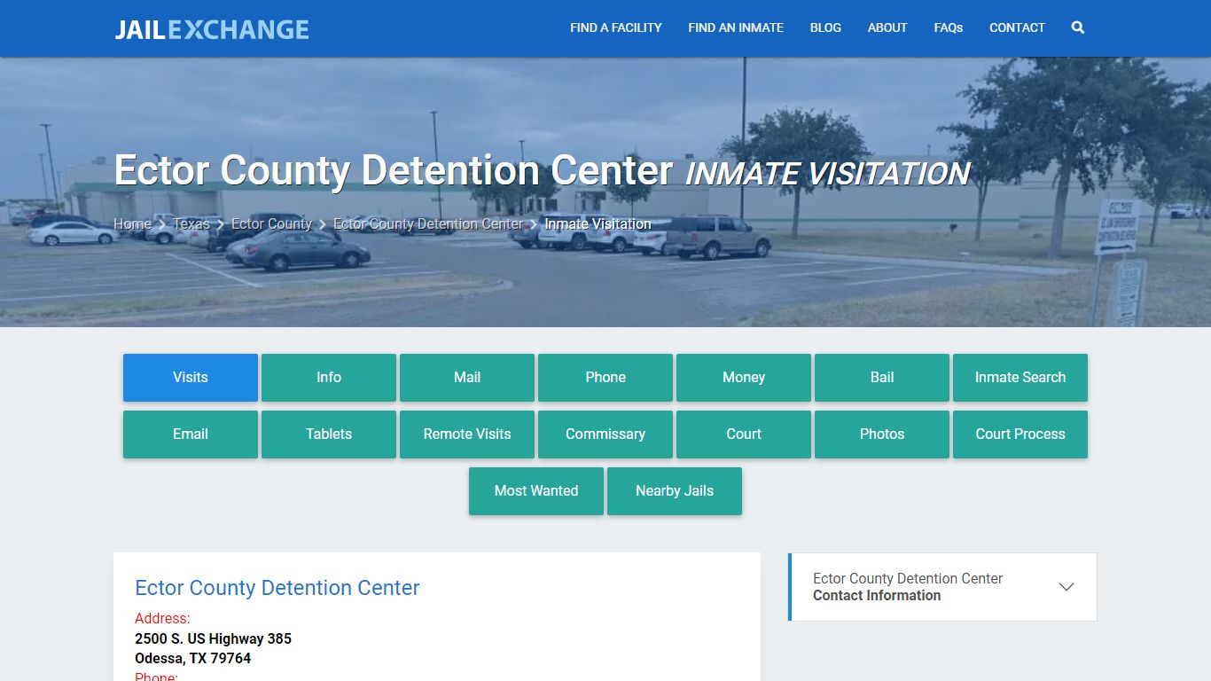 Inmate Visitation - Ector County Detention Center, TX - Jail Exchange